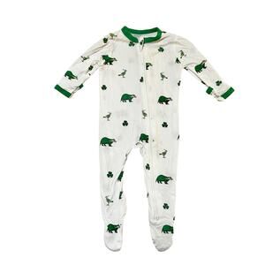 Kyte Irish Zippered Bamboo Footie PJs Size 0-3m